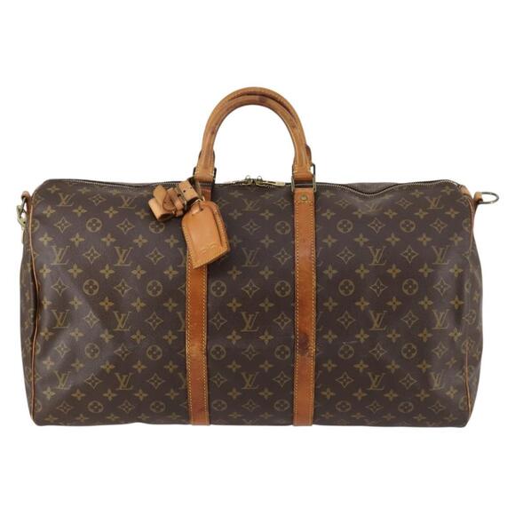 LOUIS VUITTON Monogram Keepall Bandouliere 55 Boston Bag M41414 LV Auth 144984 - Picture 13 of 16